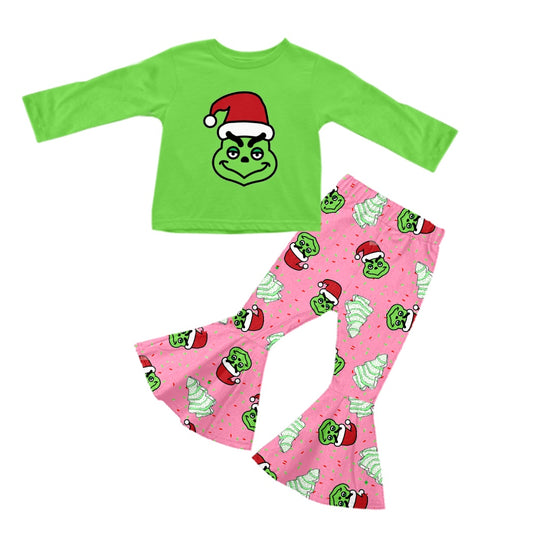 Preorder GLP2018 grinch Green long sleeve pink pantsuit High quality