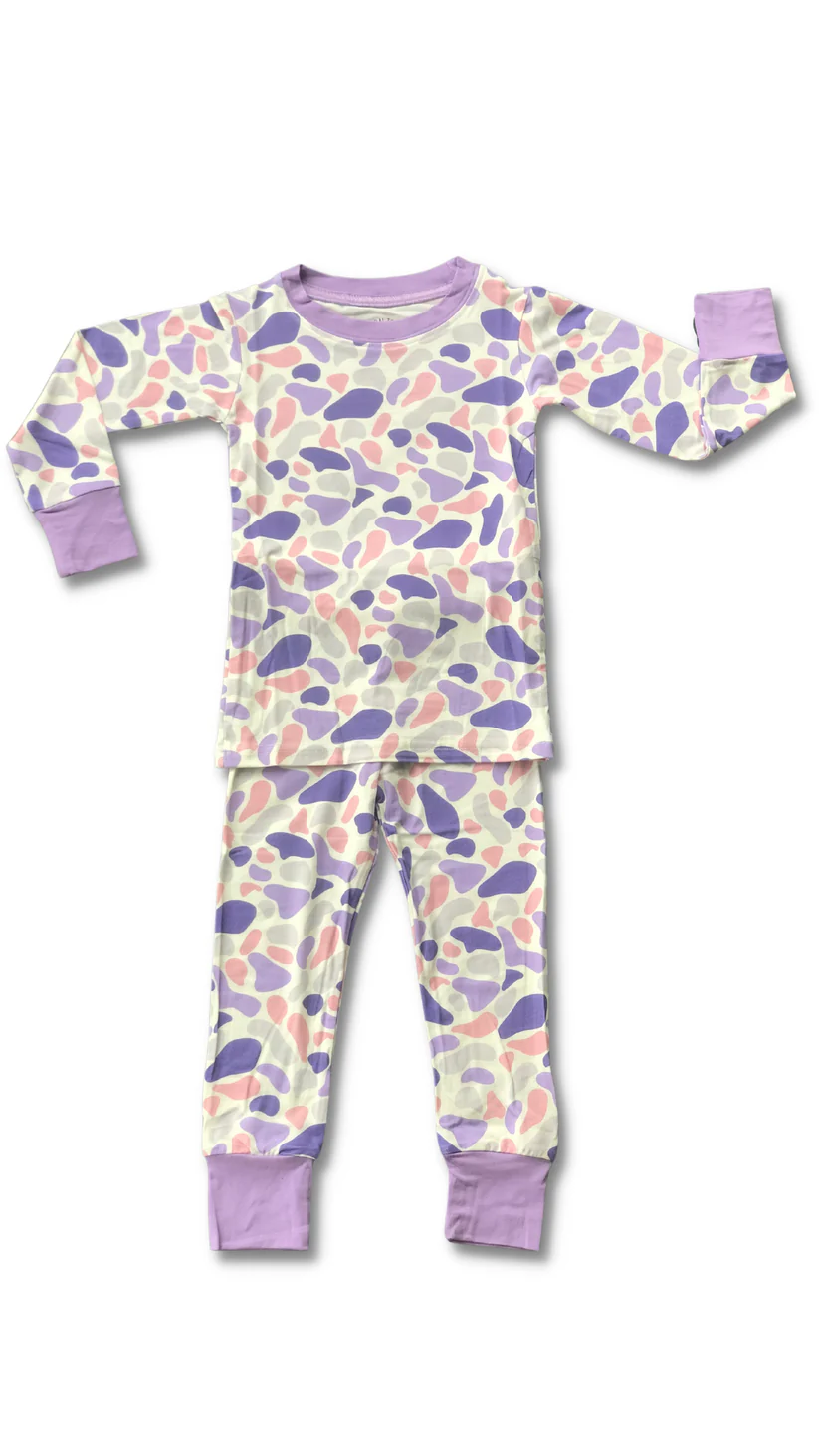 Preorder GLP2186 Easter floral plaid Bunny pink flying sleeve shorts set