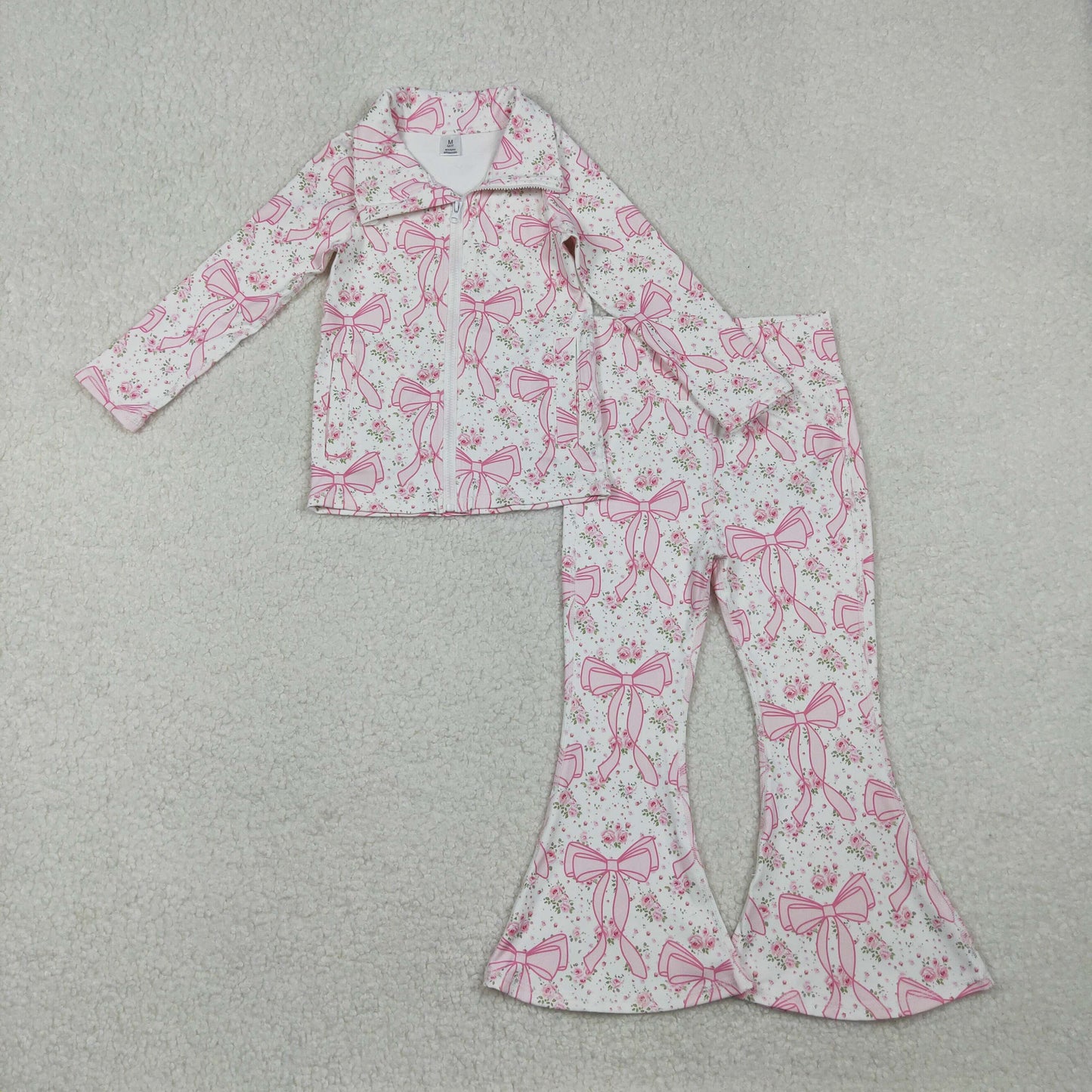 GLP2440 Girls Boutique Yoga Sets Floral Bows Zippy Long Sleeve Pants 202510 RTS
