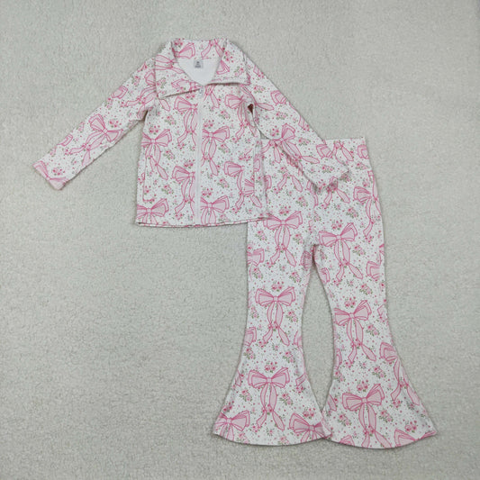 GLP2440 Girls Boutique Yoga Sets Floral Bows Zippy Long Sleeve Pants 202510 RTS