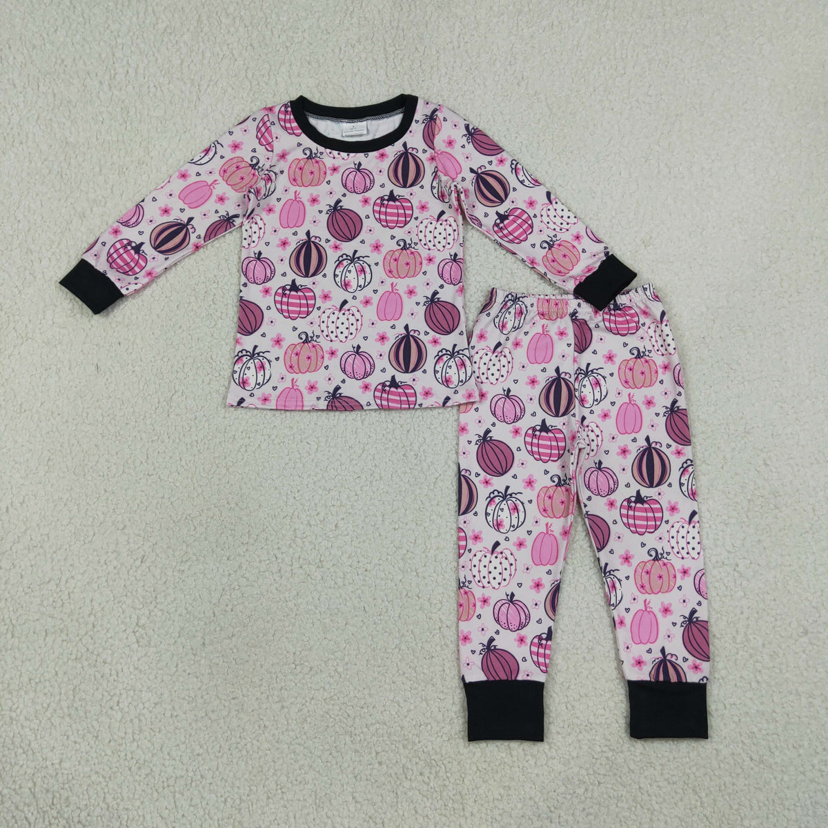 GLP3357 Pumpkin Flower Girls Pajamas Outfits 202609 RTS