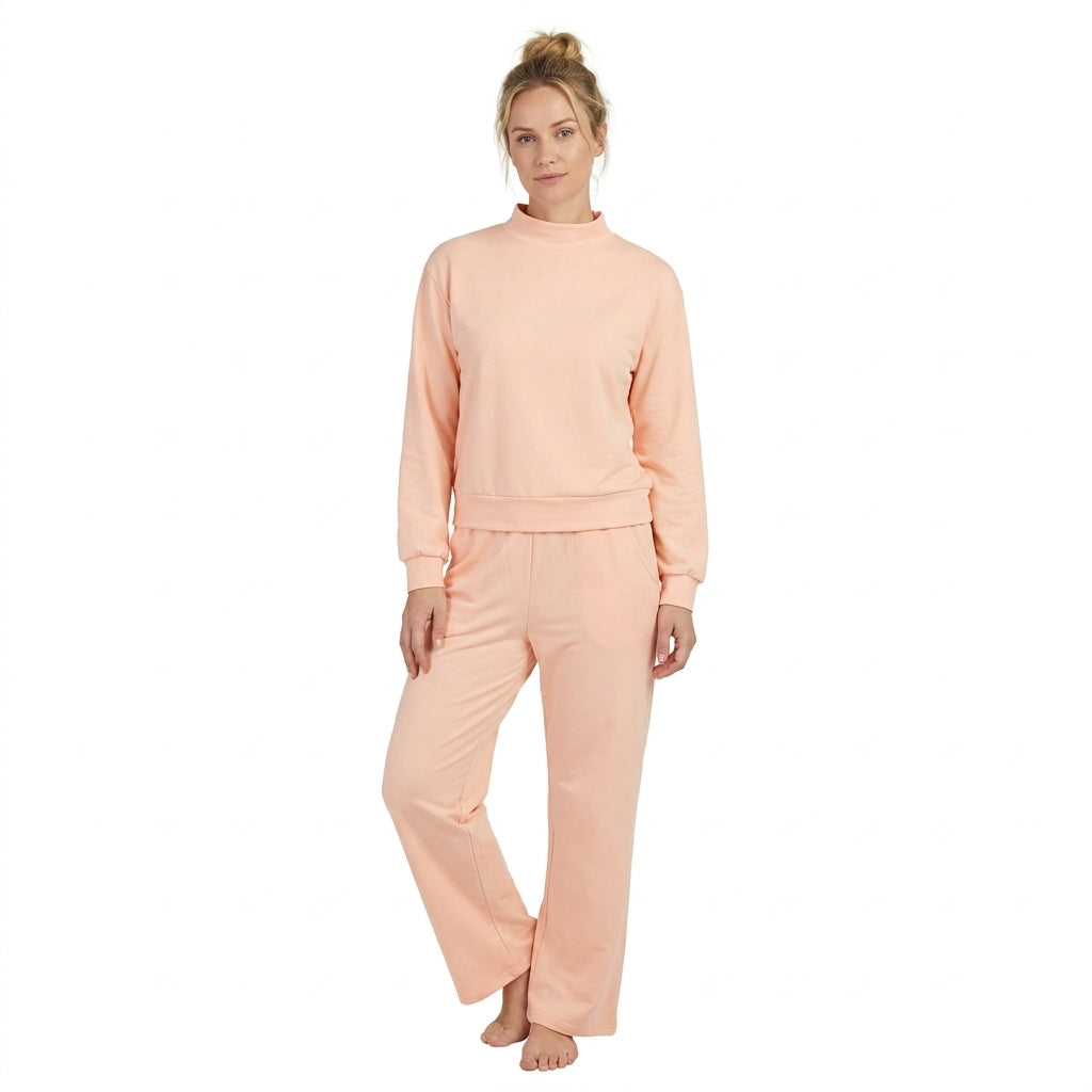GLP3415 Solid Color Pink Adult Women's Set