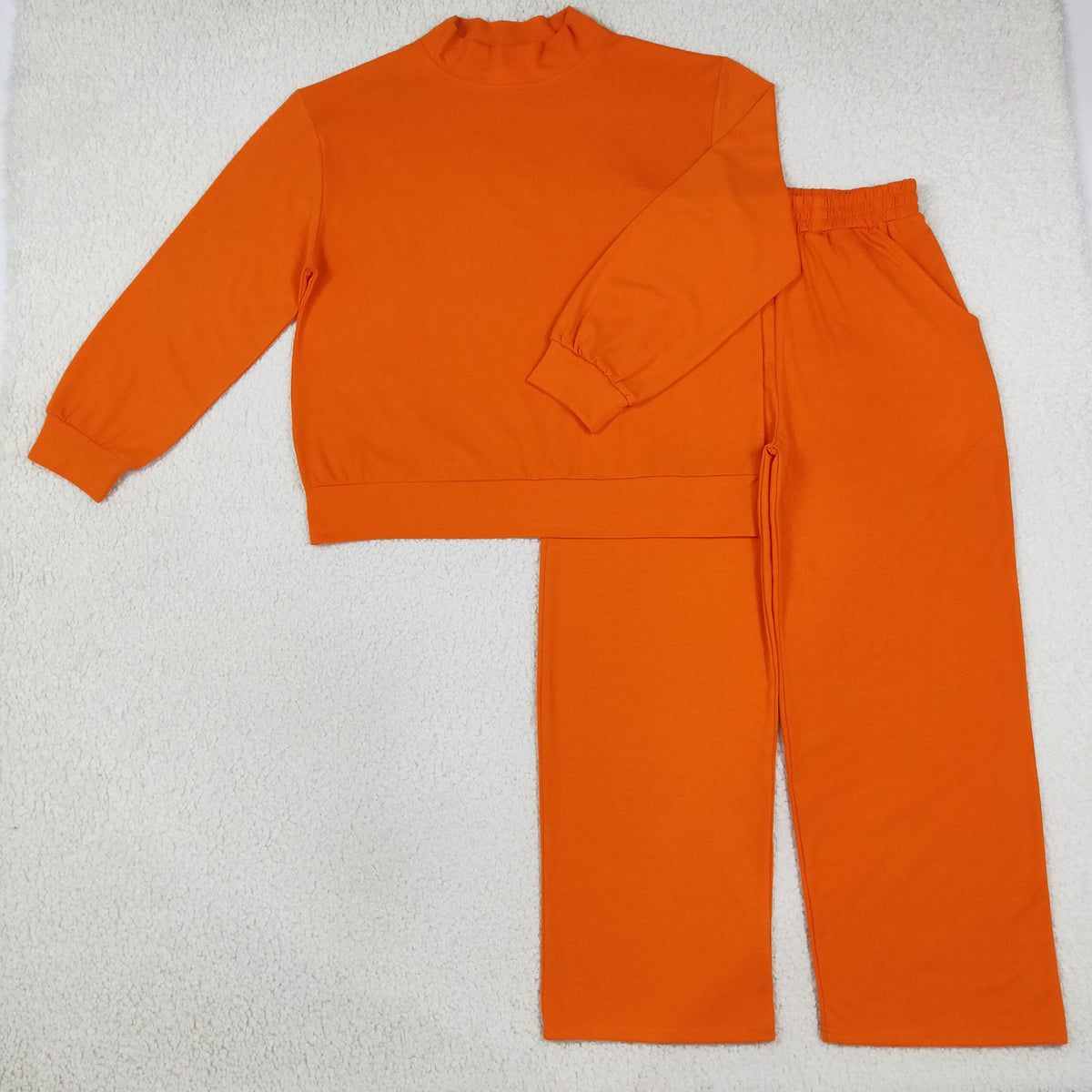 GLP3419 Solid Color Orange Adult Women's Set