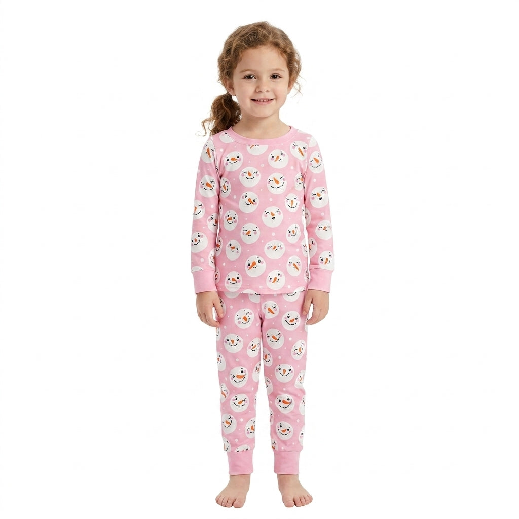 GLP3543 Christmas Snowman Girls Pajamas Outfits 202609 RTS