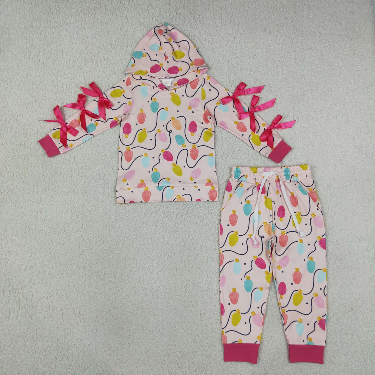 Christmas Hoodie Girls Set Kids Sibling Matching Clothes