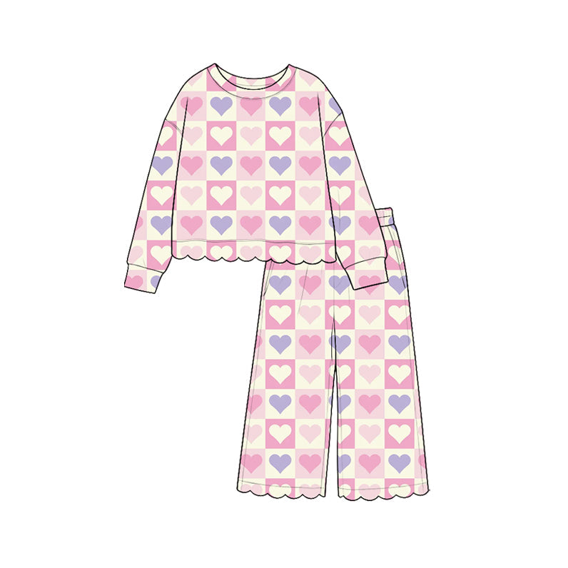 MOQ 5pcs GLP3776 pre-order baby girl clothes valentine's love print toddler girl winter outfit-2026.8.26
