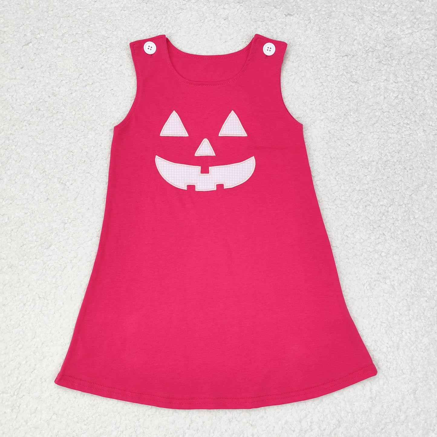 GSD1361 NO MOQ Halloween Smiley face red sleeveless dress western clothes