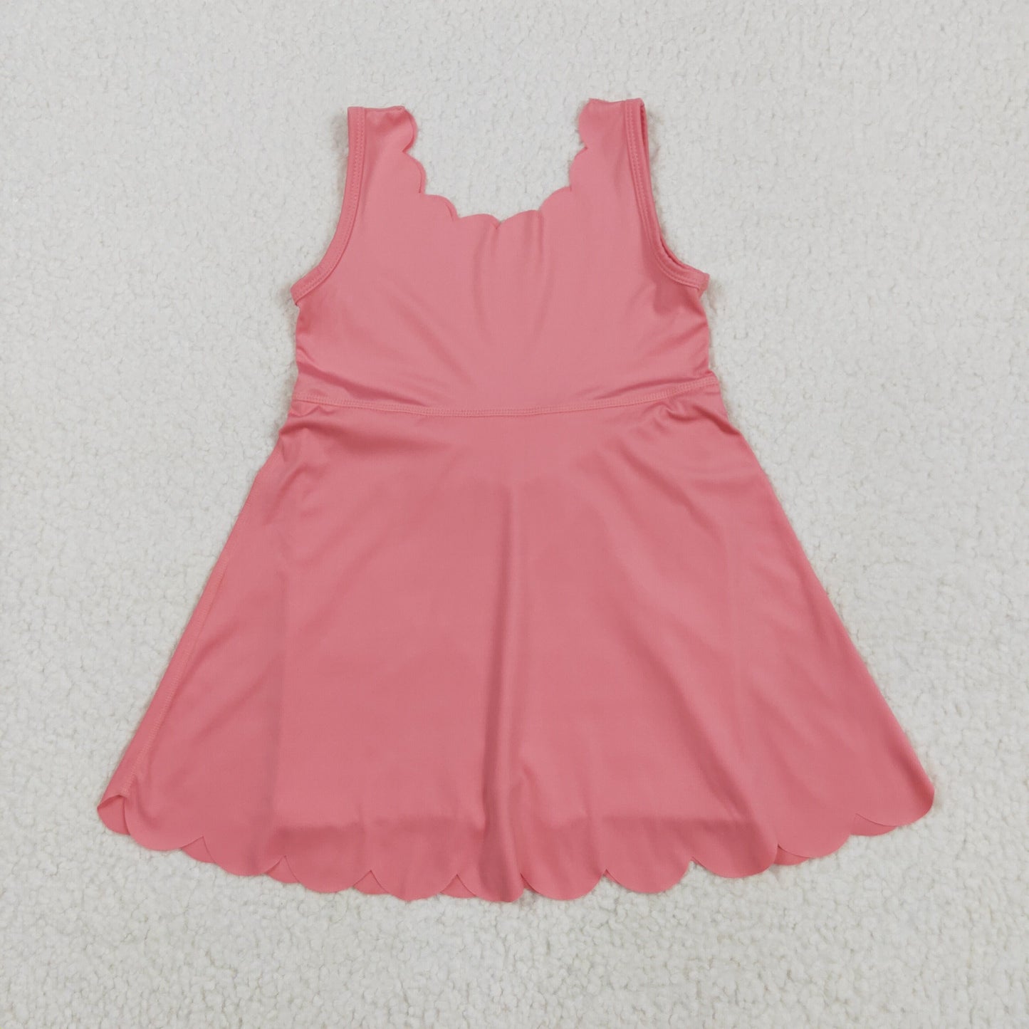 GSD2371 Pure Pink Sleeveless Yoga Dress Boutique Girls Clothes  202505 RTS