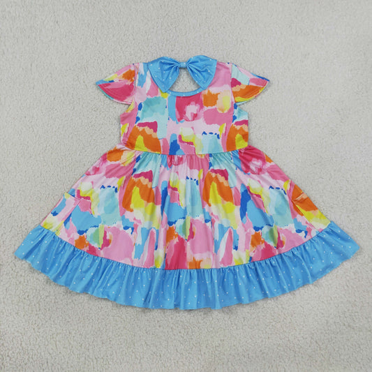 GSD2610 RTS toddler clothes color baby girl summer dress
