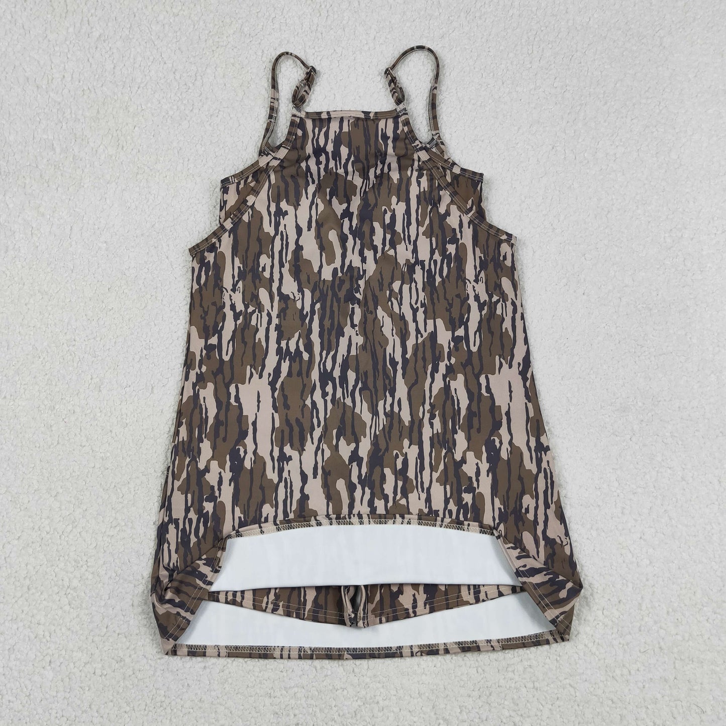 New GSD2744 Adult Female Army Green Camouflage Halter Yoga Dress 202605 RTS