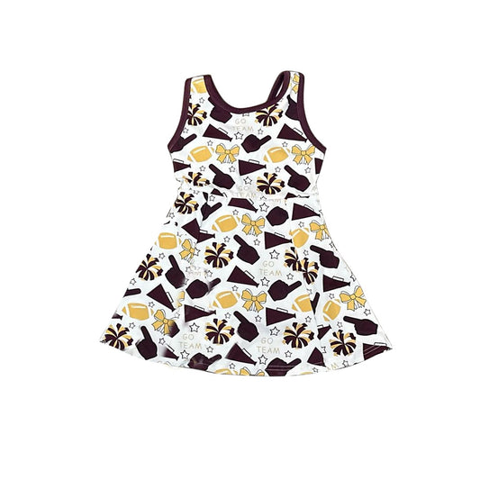 MOQ 8 preorder GSD2842 Yoga Clothes Go Team Sleeveless Dresses for Girls 202509