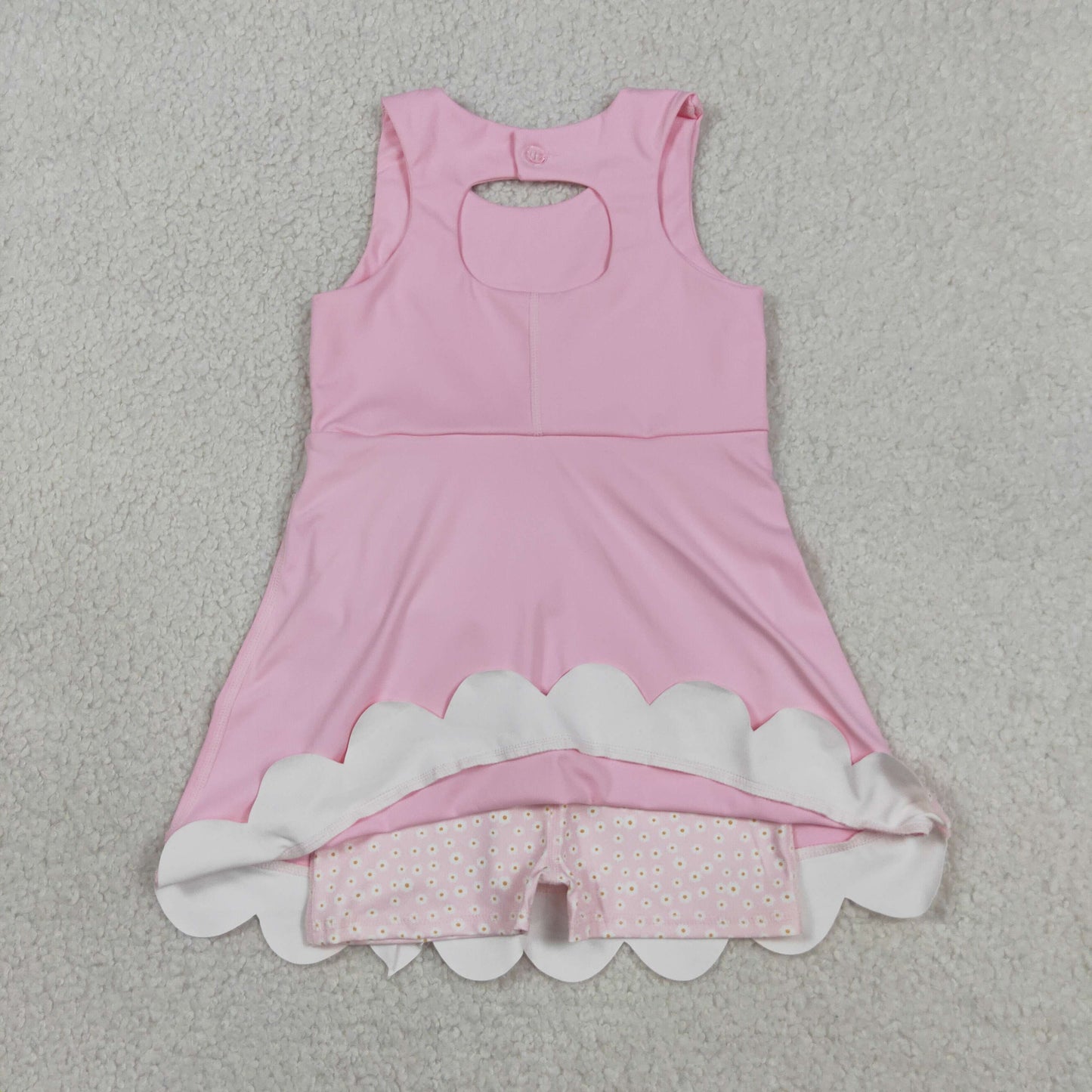 GSD3315 Bows Pink Sleeveless Yoga Dresses for Girls 202604 RTS