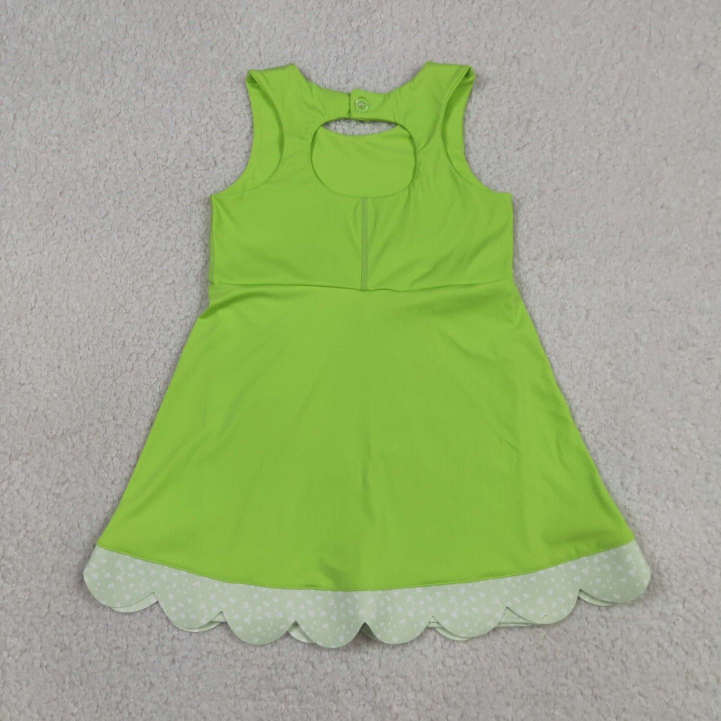 GSD3316 Bows Light Green Sleeveless Yoga Dresses for Girls 202605 RTS