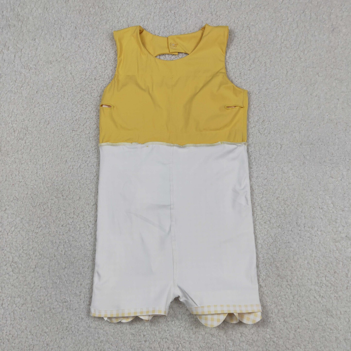 GSD3318 Bows Light Yellow Sleeveless Yoga Dresses for Girls 202605 RTS