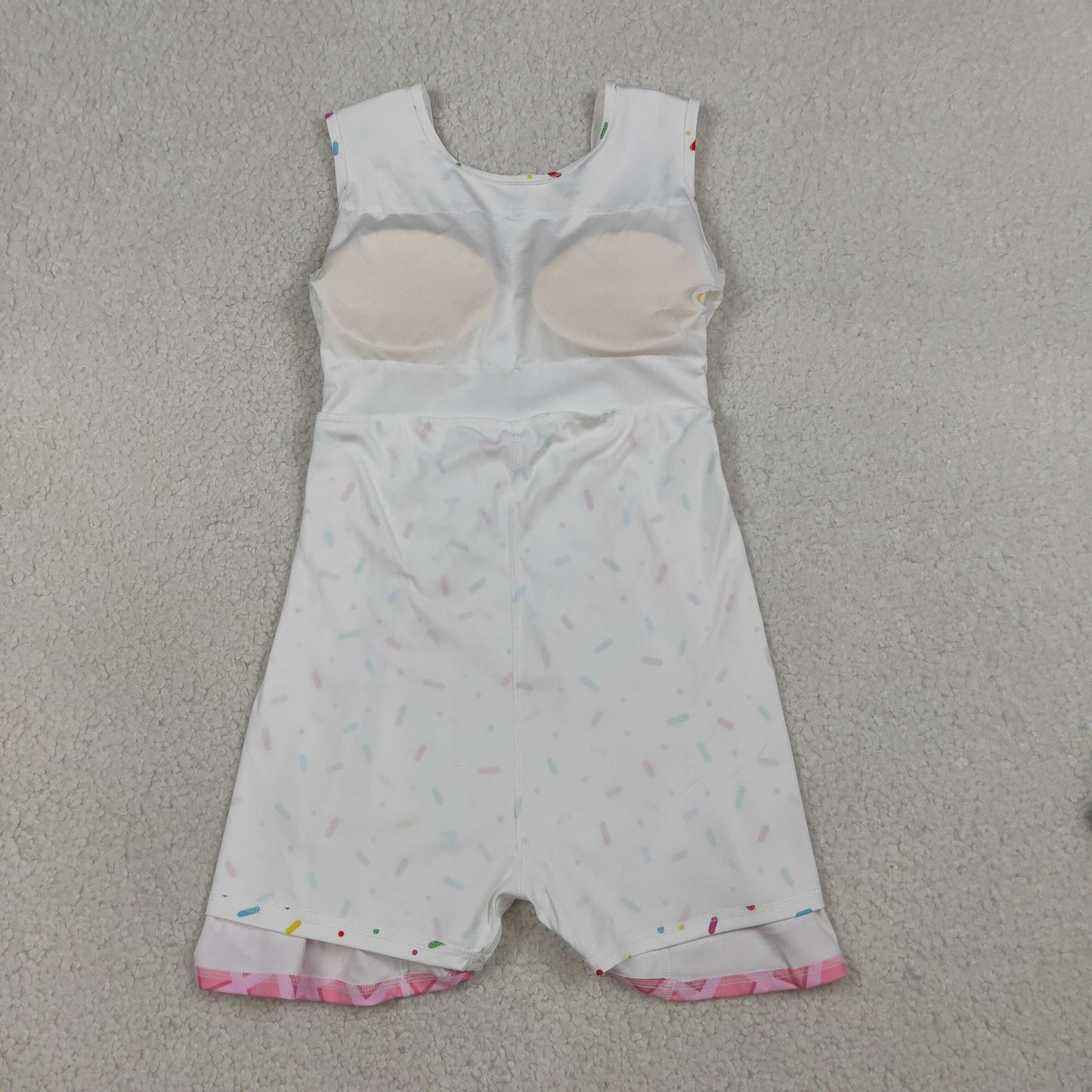 GSD3594 Waffle Ice Cream Drip Clothes Pink Yoga Sleeveless Dresses for Girls 202603 RTS