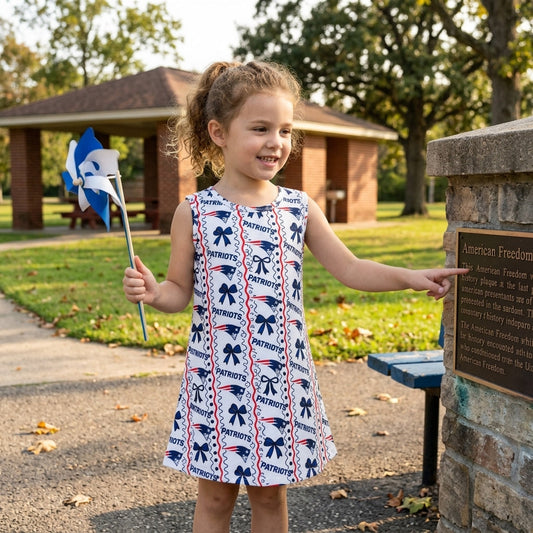 GSD4293 School Team PATRIOTS Girl's Dress 202609 RTS