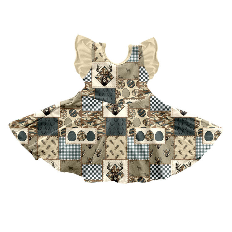 Preorder MOQ 5 pcs Each Style Happy Easter Camo Kids Matching Clothes