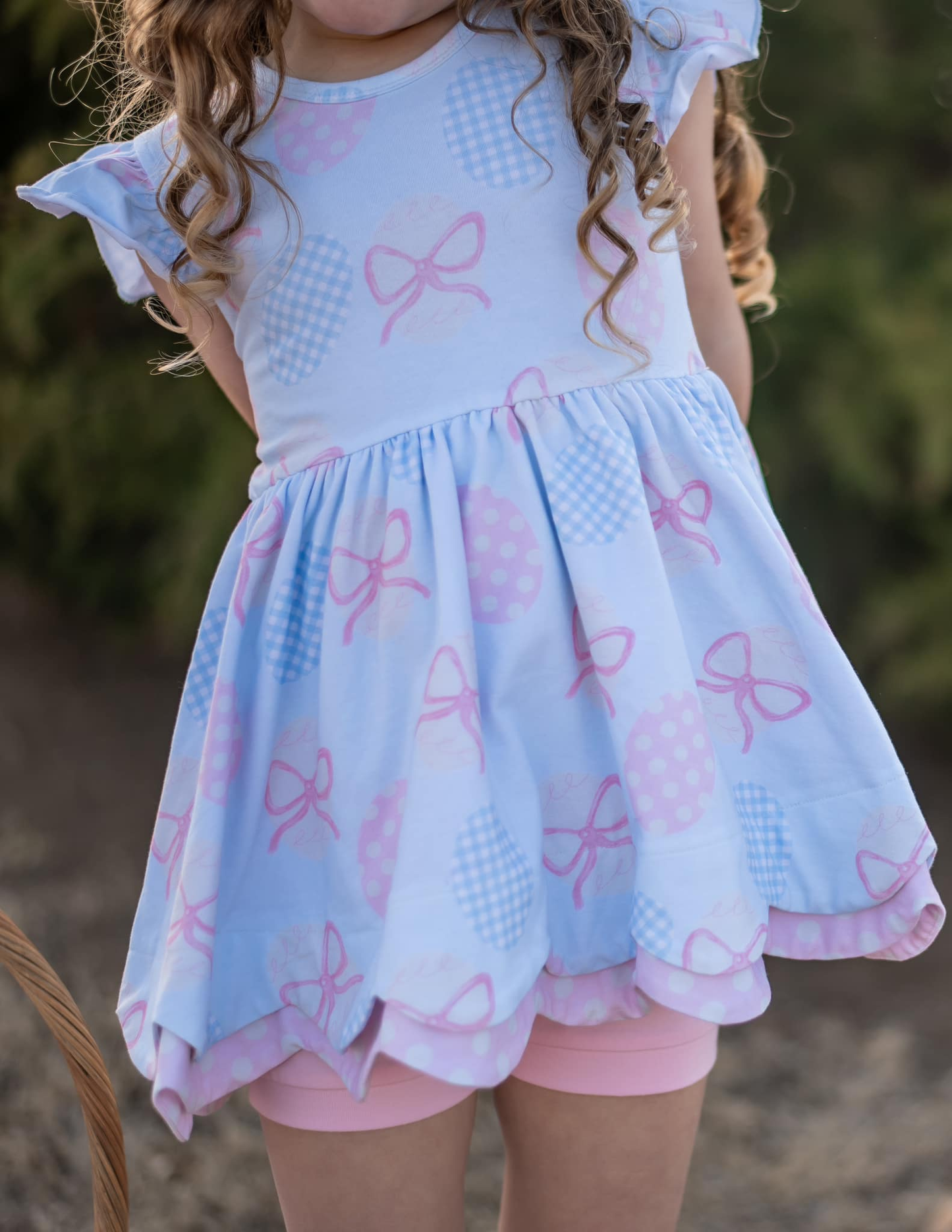 MOQ 5 PCS Preorder GSSO2841 Dots Plaid Bows Flying Sleeve Pink Shorts Girls Sets 202511