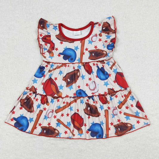 GT0493 baseball star flying sleeve  girls top RTS 202508