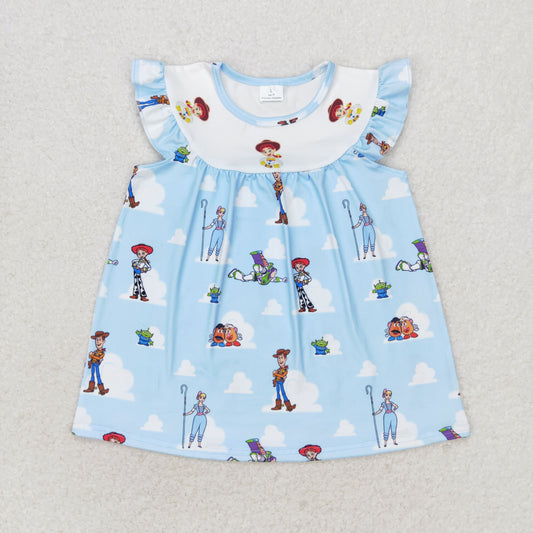 GT0592 Toy Story White Cloud short sleeve top