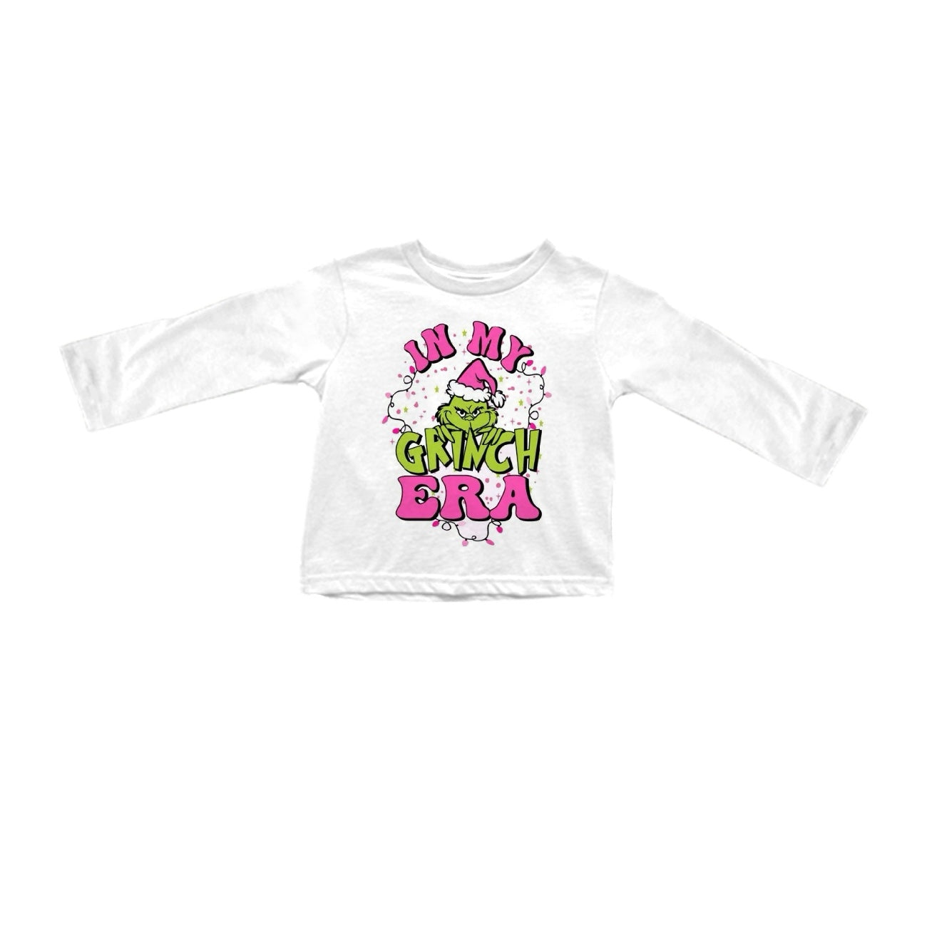 Preorder GT0758 grinch era white long-sleeved top