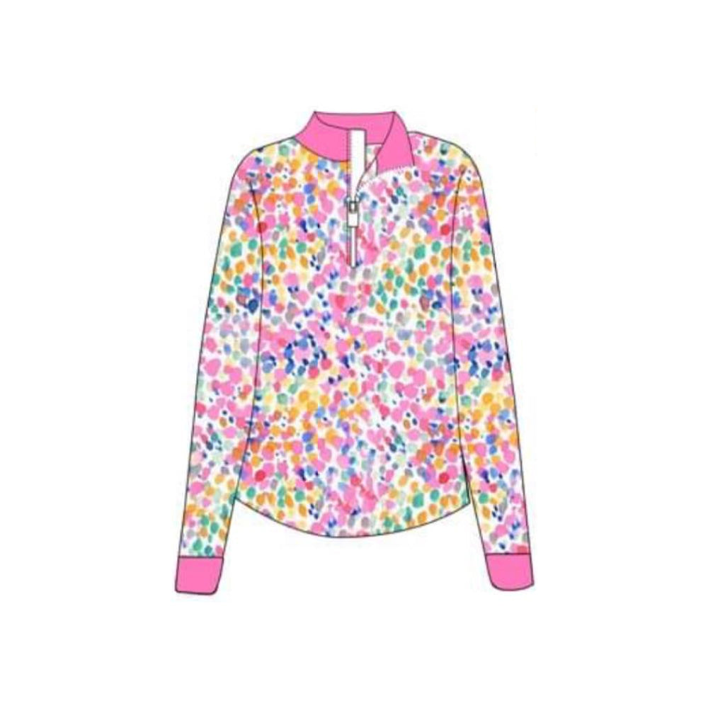 Preorder GT0844 Watercolor pattern long sleeve top for adult women