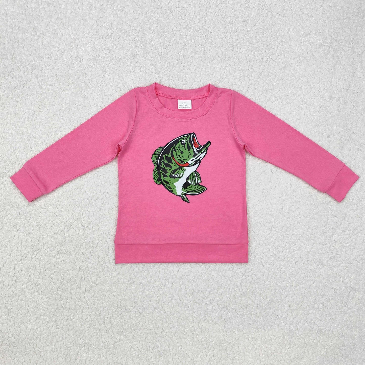 GT0870  girls pink t-shirts hunting and fishing Offset printing boutique 202412RTS