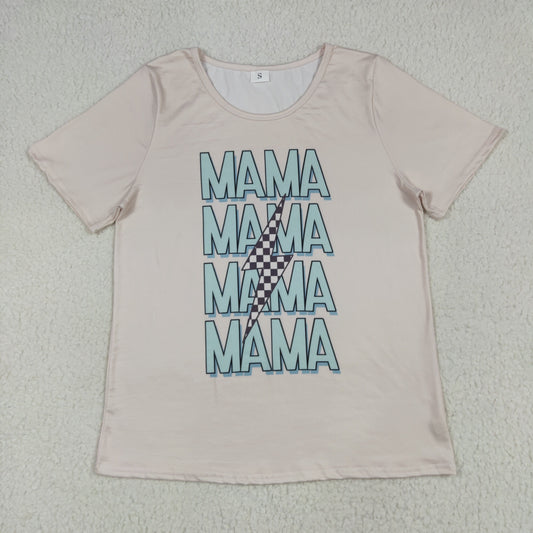 GT1019 Adult female mama beige short sleeve top 202507 RTS