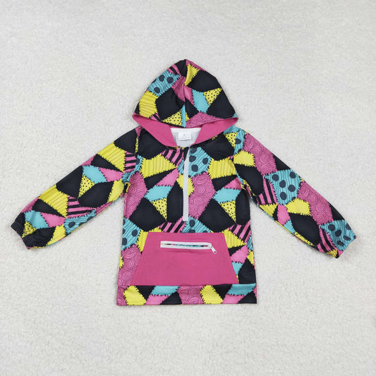 GT1137 Halloween Purple Pocket Hooded Long Sleeve Girls Top 202508 RTS