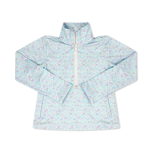 preorder GT1182 Zip up Collar Floral Long Sleeve Girls Yoga Top 202508