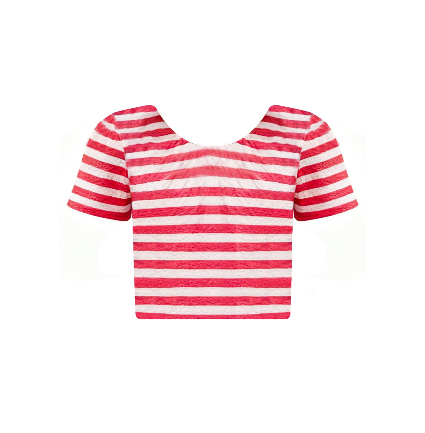 MOQ 5 PCS Preorder GT1432 Red Stripe Short Sleeve Girls Tops 202511