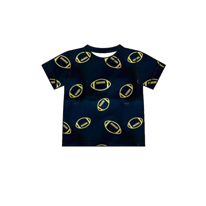 MOQ 5 PCS Preorder GT1590 Rugby Navy Short Sleeve Girls Tops 202601
