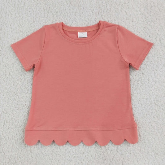 RTS GT1768 toddler girl clothes solid color girl summer top cotton clothes
