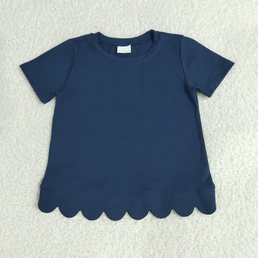 RTS GT1773 toddler girl clothes solid color girl summer top cotton clothes