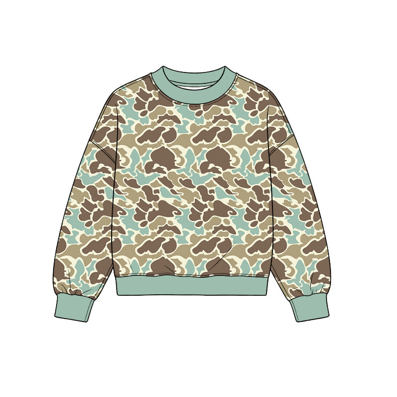 MOQ:5pcs GT1880 pre-order adult clothes camo adult women winter top shirt -2026.8.21