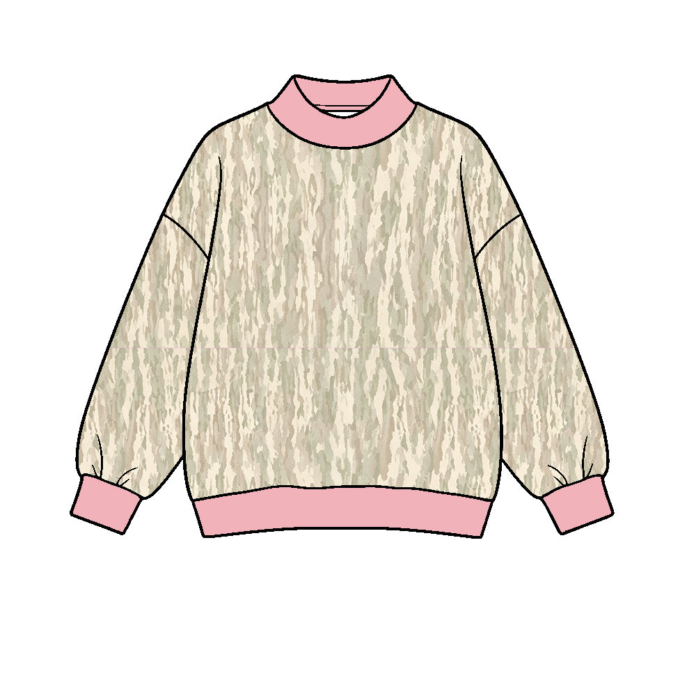 GT1891 pre-order adult clothes yoga camo print lady long sleeve athletic sweatshirt-2026.8.27