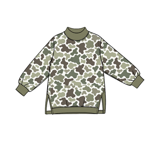 Preorder MOQ 5 pcs GLP3997 Hunting Camo Green Yoga Girls Set