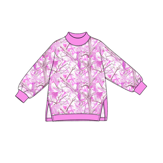 Preorder MOQ 5 pcs GLP3999 Hunting Leaves Camo Rose Red Yoga Girls Set