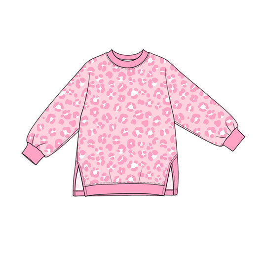 Preorder MOQ 5 pcs GLP4007 Pink Leopard Yoga Girls Set