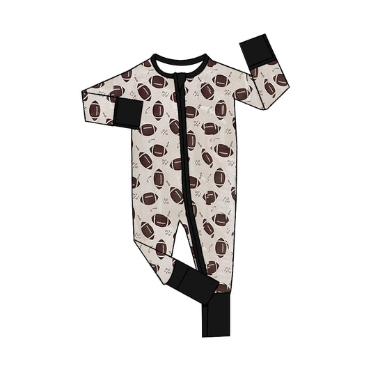 Preorder LR1435 NO MOQ long-sleeved zipper jumpsuit with rugby pattern