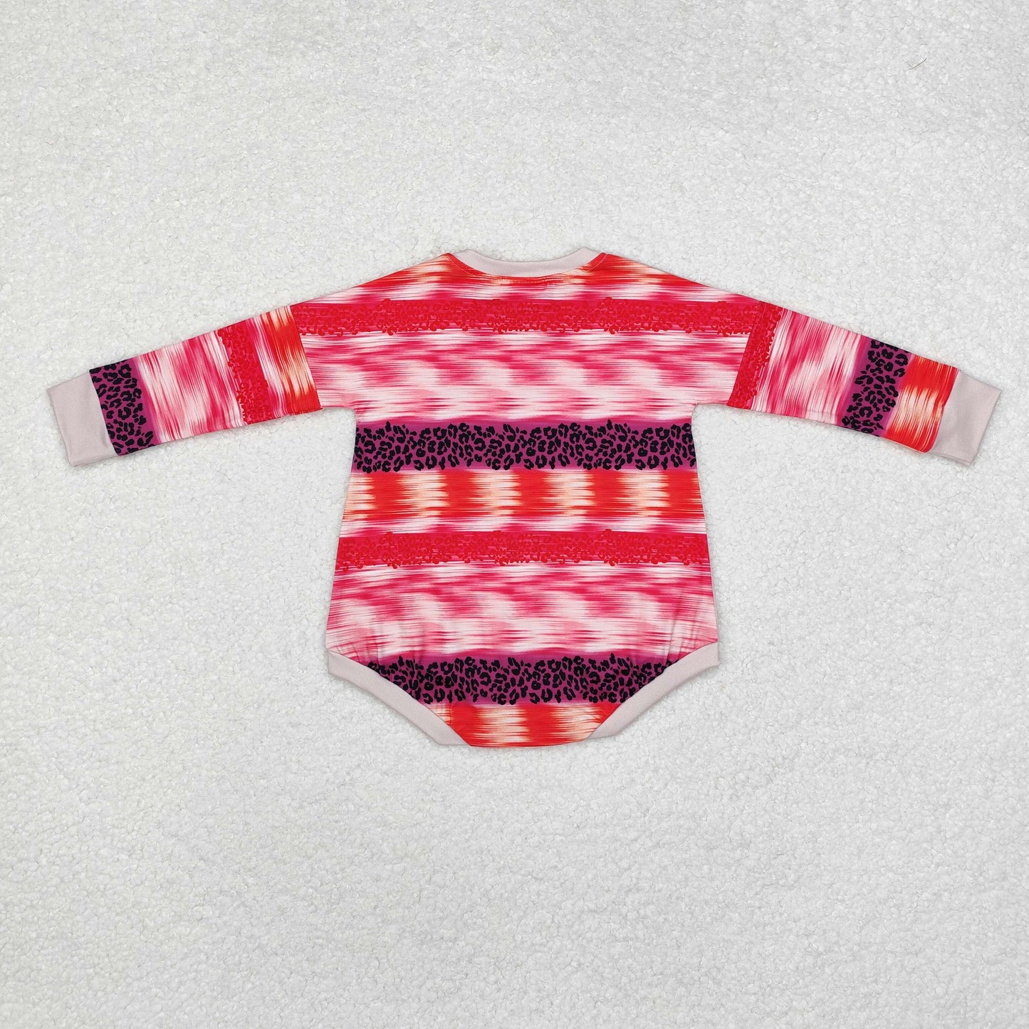 LR1724 Bow pumpkin splicing long sleeve onesie high quality