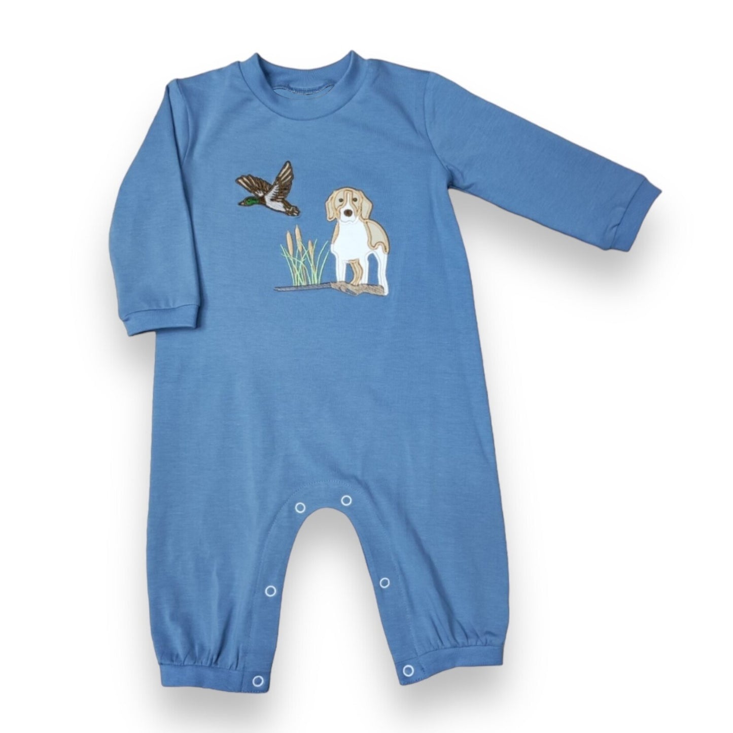 Preorder LR1896 Duck Puppy Haze Blue long sleeve onesie High quality