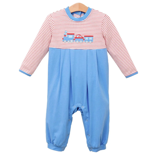 MOQ 8 Preorder LR2707 Valentine’s Day Love Truck Stripe Long Sleeve Boys Romper 202509