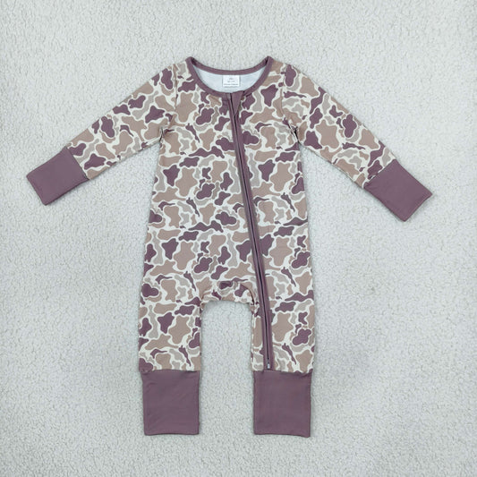 LR2948 Hunting Camo Baby Sleepers Romper