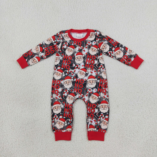 LR3162 Christmas Santa HOHOHO Baby Boys Romper