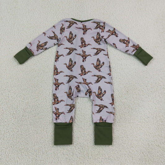 LR3233 Duck Hunting Camo Baby Footie Sleepers Romper 202609 RTS