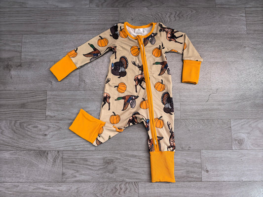 no MOQ LR3251 pre-order baby boy clothes mallard print toddler boy fall romper-real pic 2026.8.21