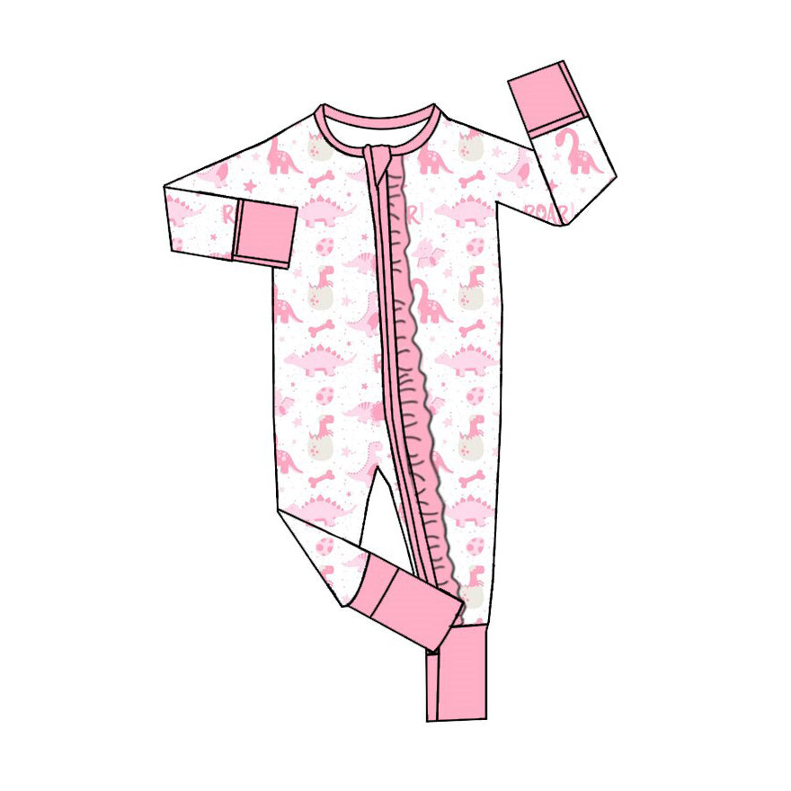 Preorder MOQ 5 pcs Each Style Easter Eggs Dinosaur ROAR Print Pajamas Kids Matching Clothes