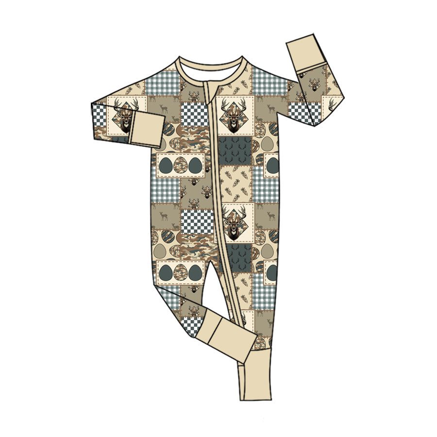 Preorder MOQ 5 pcs Each Style Happy Easter Camo Kids Matching Clothes