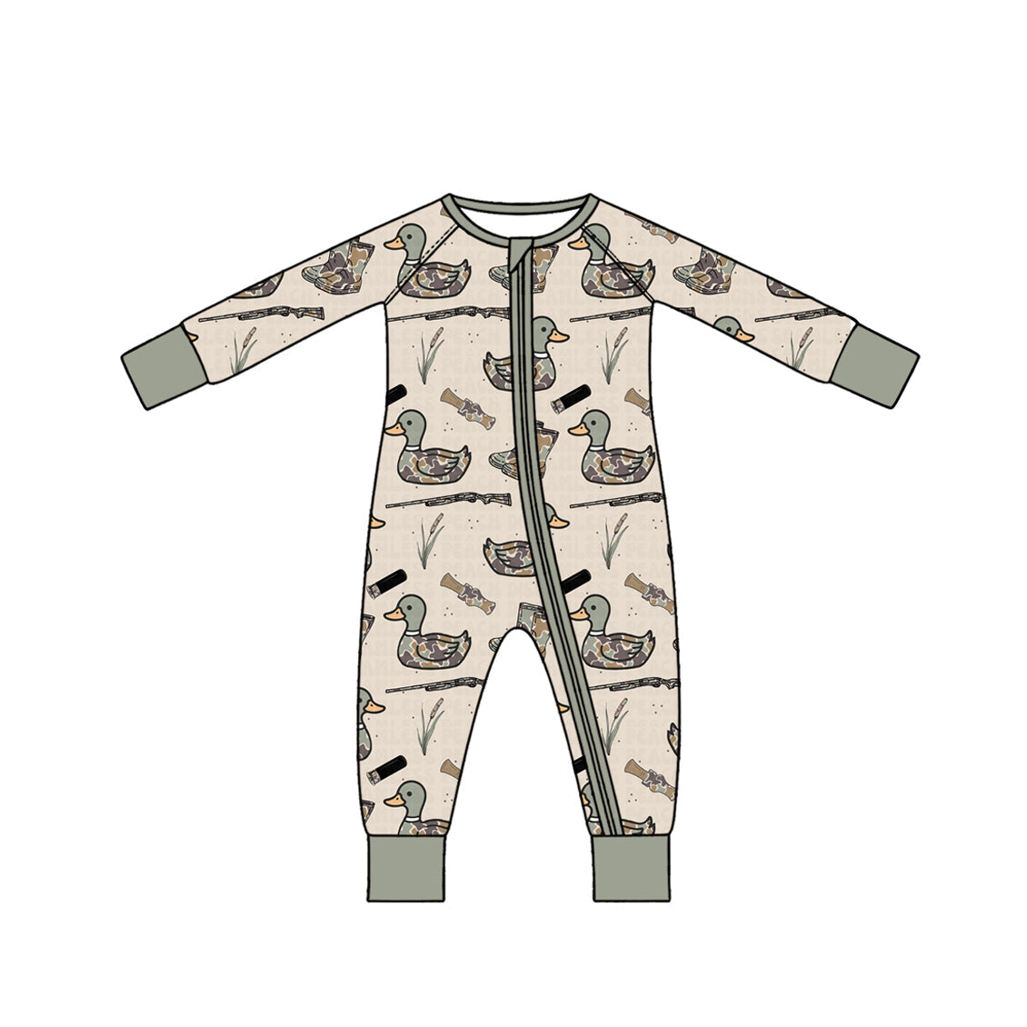 Preorder MOQ 5 pcs Each Style Duck Hunting Camo Pajamas Kids Matching Clothes